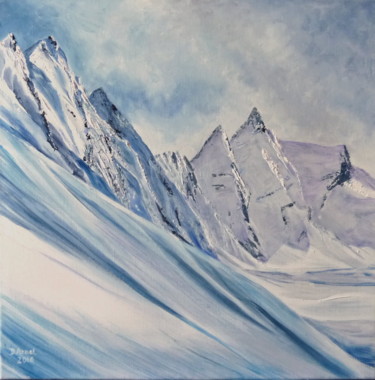 Painting titled "Glisse" by Darnal, Original Artwork, Oil