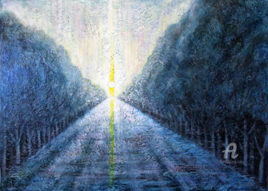 Malarstwo zatytułowany „Путь к Свету” autorstwa Irina Daronina, Oryginalna praca, Akryl Zamontowany na Drewniana rama noszy