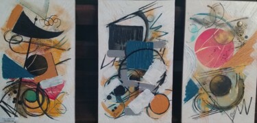Malerei mit dem Titel "Cubismo" von Darci Alves, Original-Kunstwerk, Acryl