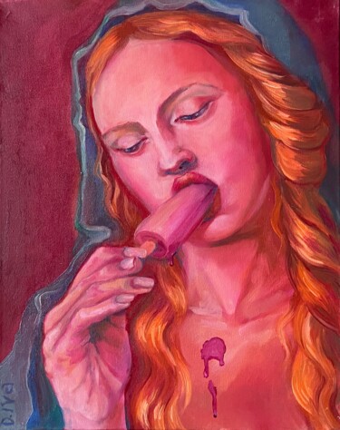 Картина под названием "Popsicle" - Darya Ivashkina (DIVA), Подлинное произведение искусства, Масло