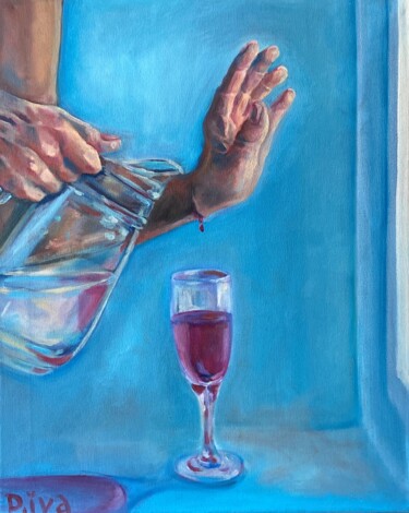 Картина под названием "Turning Water into…" - Darya Ivashkina (DIVA), Подлинное произведение искусства, Масло