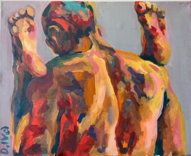 Картина под названием "Two legs" - Darya Ivashkina (DIVA), Подлинное произведение искусства, Акрил