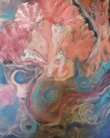 Pintura intitulada "Dream tree" por Darya Versal, Obras de arte originais, Acrílico