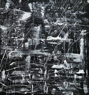 Malerei mit dem Titel "the wild lonely sce…" von Darya Nakvakina, Original-Kunstwerk, Emaille