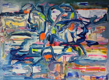 Картина под названием "mood of chages" - Darya Nakvakina, Подлинное произведение искусства, Акрил Установлен на Деревянная р…