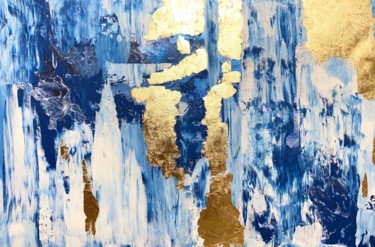Картина под названием "Картина с золотом" - Даша Долинина, Подлинное произведение искусства, Акрил