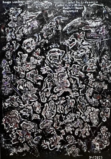 Peinture intitulée "Nevermore" par Dasha Weissbrem, Œuvre d'art originale, Acrylique