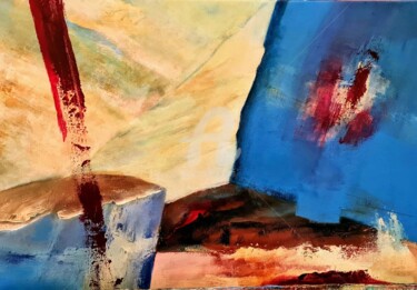 Painting titled "blocs" by Noëlle Dauby, Original Artwork, Acrylic