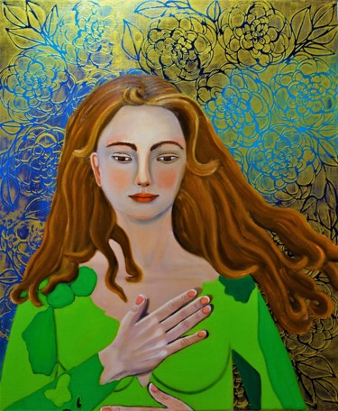 Pittura intitolato "La compassion" da Sophie Daumy, Opera d'arte originale, Olio