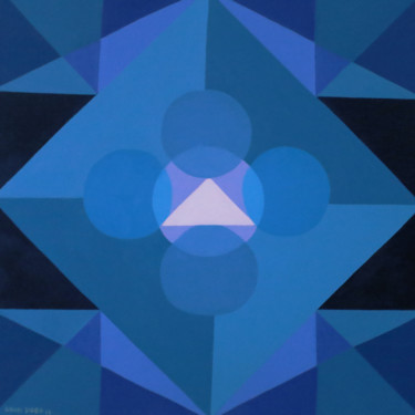 Malarstwo zatytułowany „Equilíbrio Geométri…” autorstwa Dauri Diogo, Oryginalna praca, Olej
