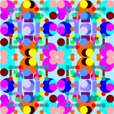 Digital Arts titled "Multiple colorful g…" by Dauri Diogo, Original Artwork, Digital Painting