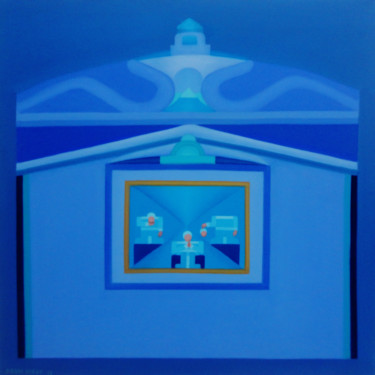 Painting titled "Meditação Barroca" by Dauri Diogo, Original Artwork, Oil