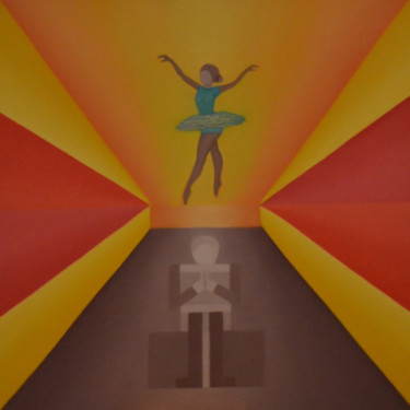 Pintura intitulada "Bailarina" por Dauri Diogo, Obras de arte originais, Óleo