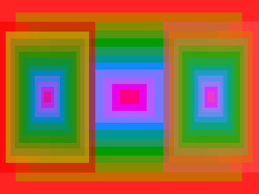 Arte digitale intitolato "Brightness Blocks" da Dave Collier, Opera d'arte originale, Lavoro digitale 2D
