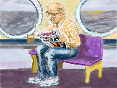 Digital Arts titled "The Daily Mail" by Dave Collier, Original Artwork, 2D Digital Work