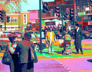Digitale Kunst getiteld "April in Stamford H…" door Dave Collier, Origineel Kunstwerk, 2D Digital Work