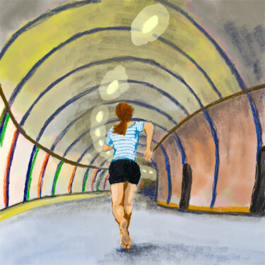 Arte digital titulada "Tunnel Vision" por Dave Collier, Obra de arte original, Trabajo Digital 2D