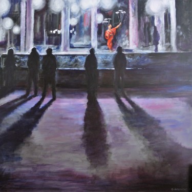 Malarstwo zatytułowany „China Light” autorstwa Dave Geukens, Oryginalna praca, Akryl