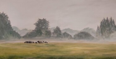 Ζωγραφική με τίτλο "Mist" από Dave Geukens, Αυθεντικά έργα τέχνης, Ακρυλικό