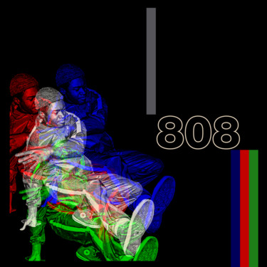Digital Arts titled "Bronx 808-60" by Dave Echo, Original Artwork, 2D Digital Work