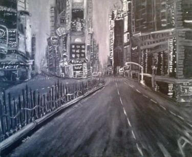 Peinture intitulée "NYC" par Dave Trinel, Œuvre d'art originale, Huile