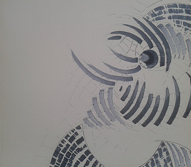 Tekening getiteld "turbine" door Dave Trinel, Origineel Kunstwerk