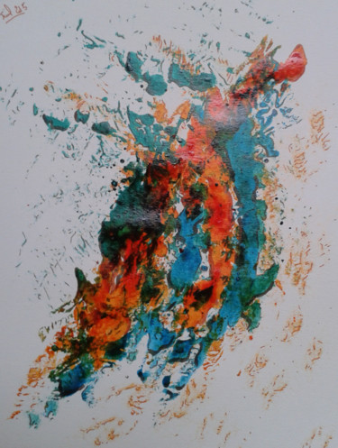 Рисунок под названием "Hippocampe" - Dave Trinel, Подлинное произведение искусства, Чернила