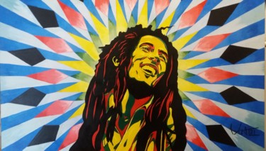 Pintura intitulada "Bob Marley - good v…" por Davi Aguilar, Obras de arte originais, Acrílico
