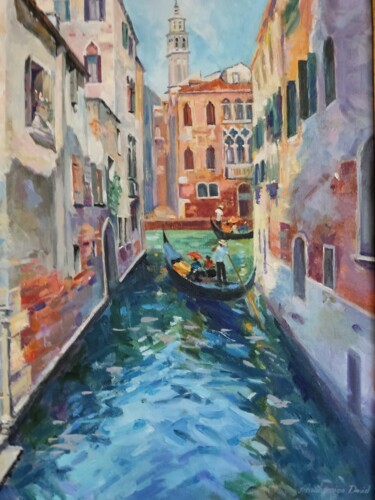 Peinture intitulée "Венеция 2" par David Abrahamyan, Œuvre d'art originale, Huile