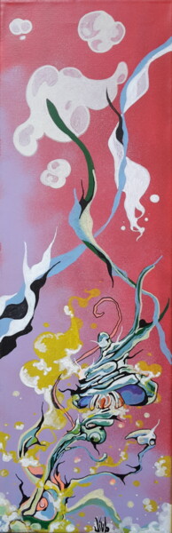 Pintura titulada "mushroom 2" por David Augusto (mojak), Obra de arte original, Acrílico Montado en Bastidor de camilla de m…
