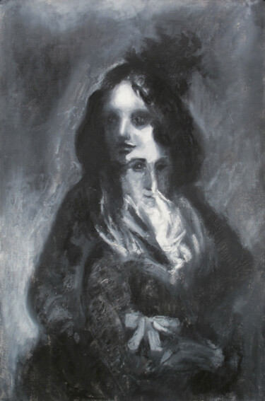 Dessin intitulée "D’après Goya" par David Benayoun, Œuvre d'art originale, Pastel