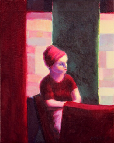 Peinture intitulée "Audrey" par David Benayoun, Œuvre d'art originale, Huile
