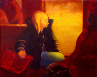 Картина под названием "Estelle" - David Benayoun, Подлинное произведение искусства, Масло