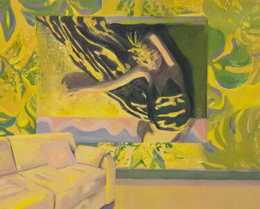 Peinture intitulée "Images d'intimité" par David Benayoun, Œuvre d'art originale, Huile