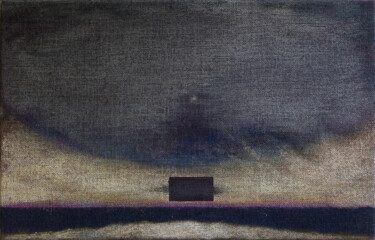 Картина под названием "Monolith" - David Berkel, Подлинное произведение искусства, Темпера Установлен на Деревянная рама для…