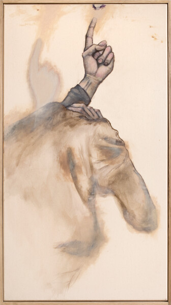 Malerei mit dem Titel "John the Baptist" von David Berkel, Original-Kunstwerk, Acryl