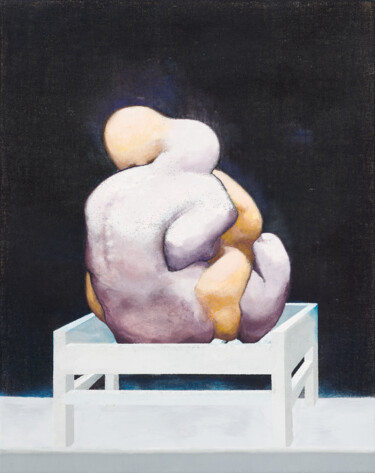 Картина под названием "Sunder meets Binder" - David Berkel, Подлинное произведение искусства, Темпера