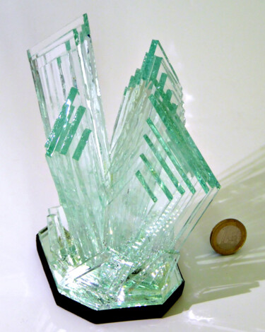 Sculpture intitulée "Cristaux #2" par David Berlioz, Œuvre d'art originale, Verre