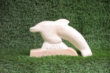 Escultura intitulada "Dauphin" por David Bernard, Obras de arte originais, Pedra