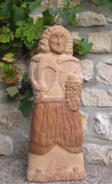 Sculptuur getiteld "St Vincent" door David Bernard, Origineel Kunstwerk, Steen