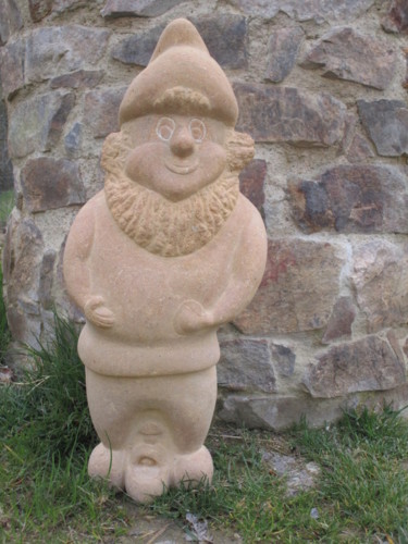 雕塑 标题为“Lolo le nain” 由David Bernard, 原创艺术品, 石