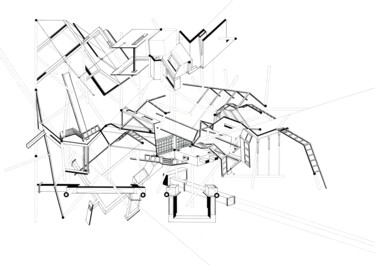 Drawing titled "A Survey for a Ceil…" by David Boyd, Original Artwork, Ink