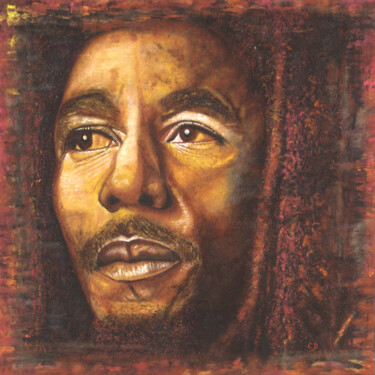 Peinture intitulée "Bob Marley - acryli…" par David Cadran, Œuvre d'art originale, Acrylique