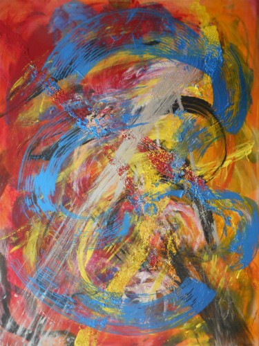 Malerei mit dem Titel "emotion-constrained" von David Callahan, Original-Kunstwerk, Acryl