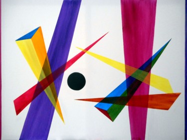 Painting titled "flying-colours" by David Callahan, Original Artwork, Acrylic