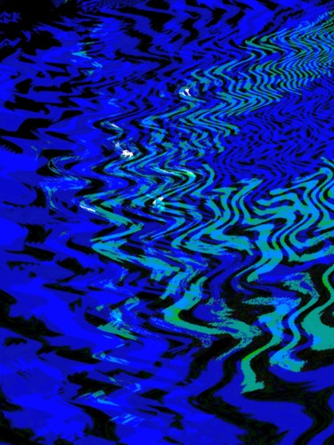 Arts numériques intitulée "ripples-on-the-surf…" par David Callahan, Œuvre d'art originale, Peinture numérique