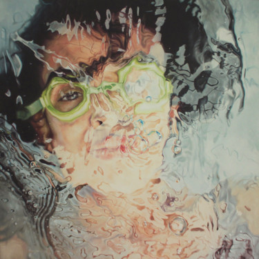 Pintura titulada "Agua.jpg" por David Camargo, Obra de arte original, Oleo