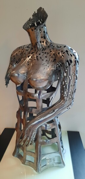 Sculpture intitulée "Robe courte, très c…" par David Fabié, Œuvre d'art originale, Métaux