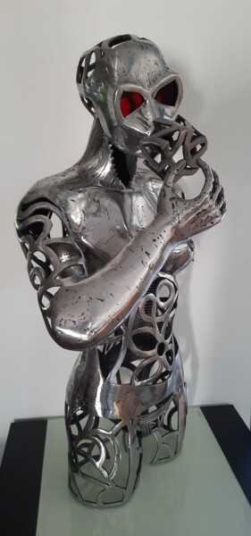 Escultura titulada "2069, année érotique" por David Fabié, Obra de arte original, Metales