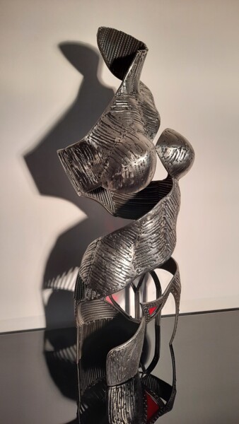 Sculpture intitulée "Mon tourbillon" par David Fabié, Œuvre d'art originale, Métaux